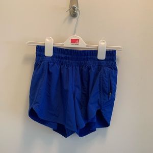 Lululemon blue running shorts
